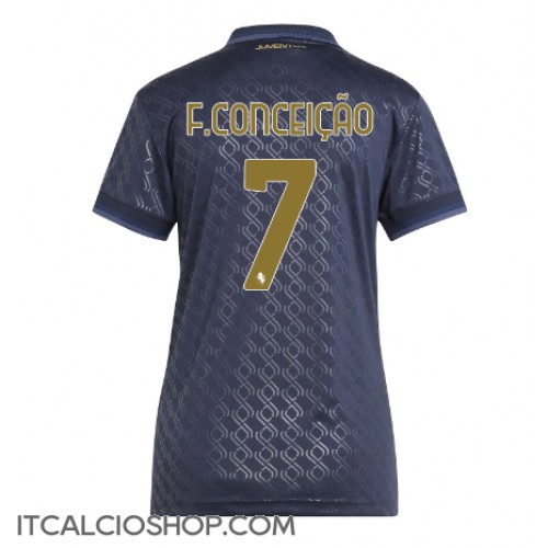 Juventus Francisco Conceicao #7 Terza Maglia Femmina 2024-25 Manica Corta